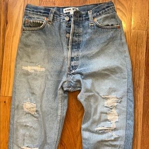 Re/Done x Levi’s High Rise Ankle Crop Jeans